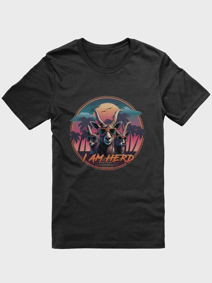 I am Herd Retro T-Shirt (Blue) product image (1)