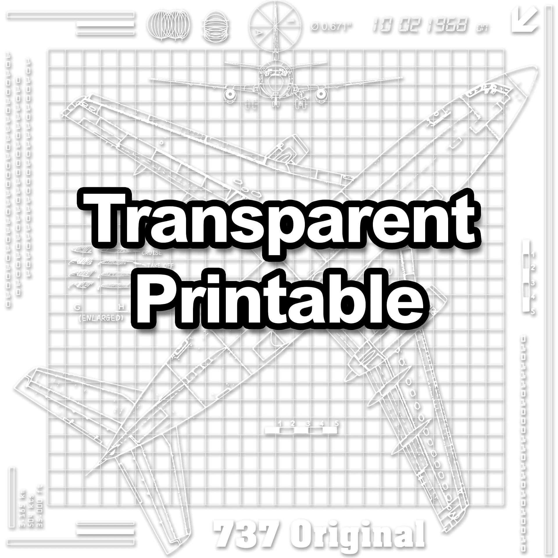 737 Original Poster - Transparent product image (1)