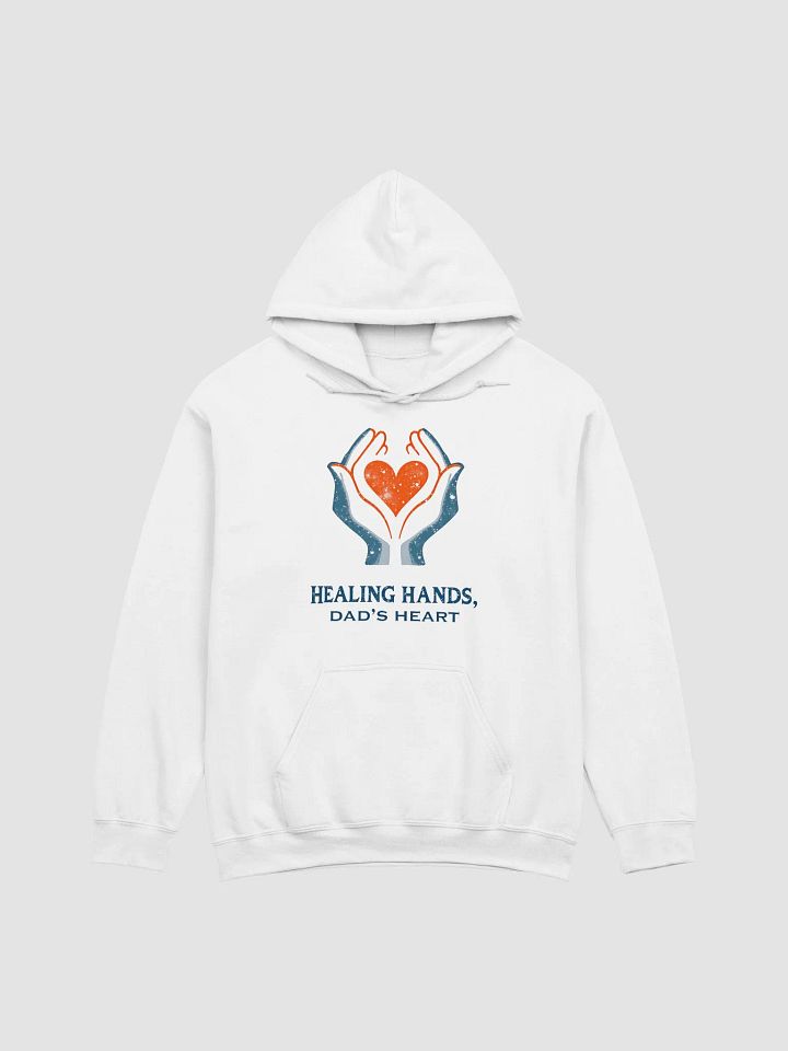 Flaming Heart , Dad's heart, Healing Hands Hoodie product image (4)