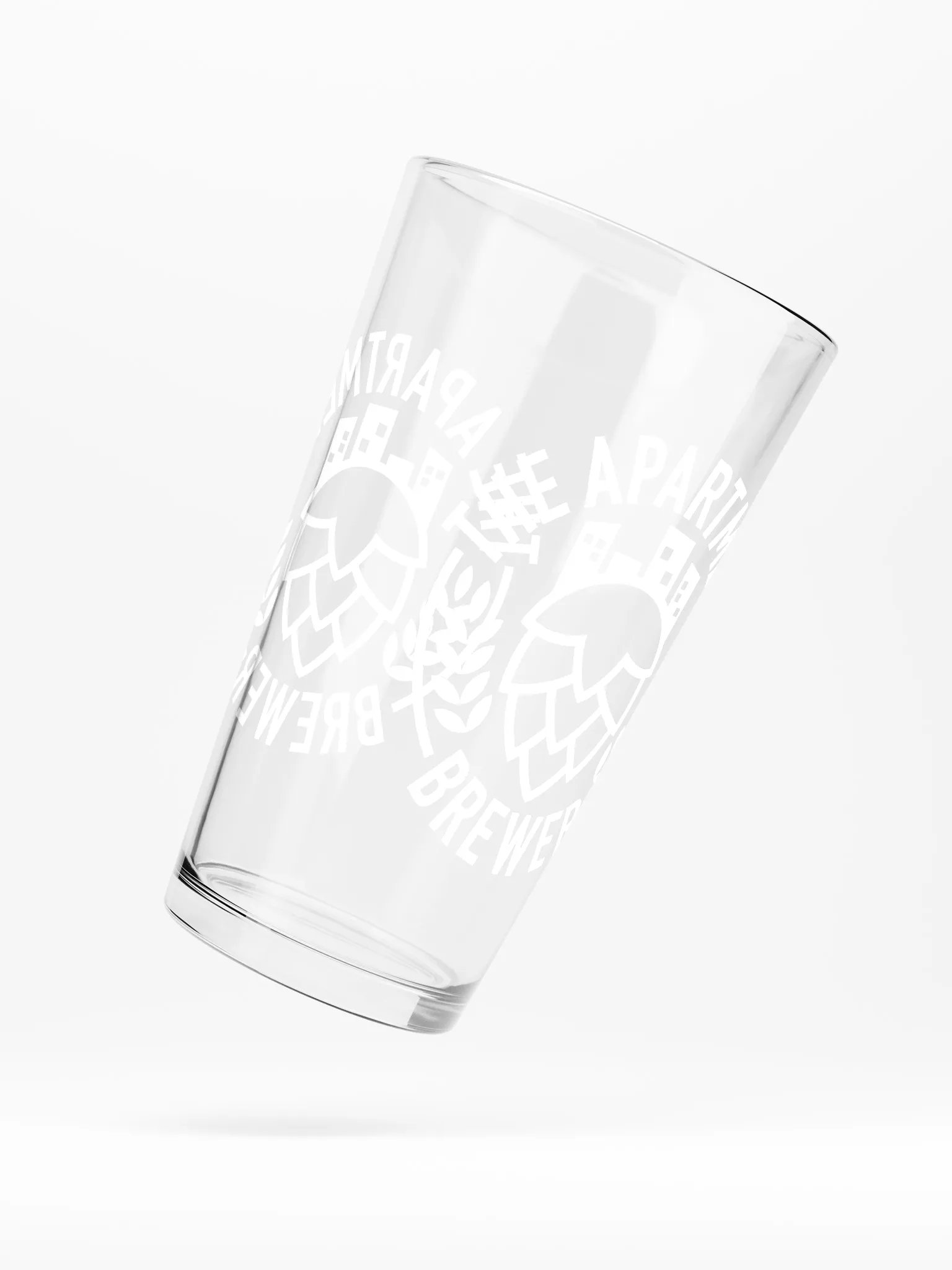 Main Logo Pint Glass (White) product image (5)