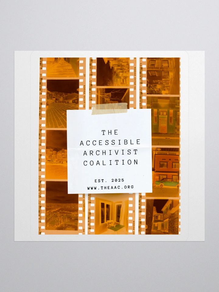 THE ACCESSIBLE ARCHIVIST FILM STICKER product image (3)
