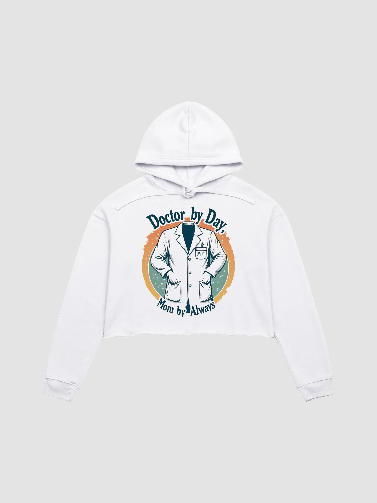 Doctor by Day, Mom by Always Crop Hoodie product image (4)