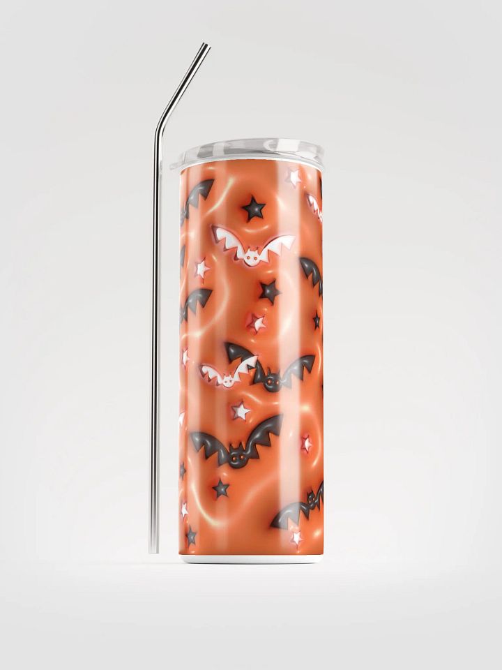 Festive Bat and Stars Stainless Steel Tumbler product image (1)