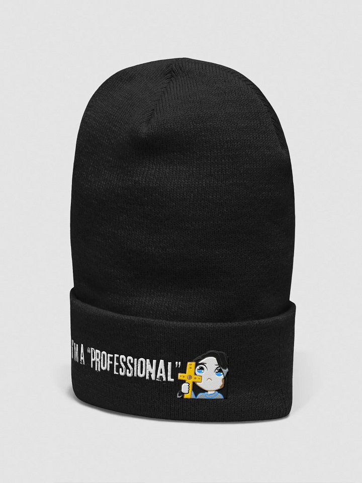 Professional White Lettered Cuffed Beanie product image (14)
