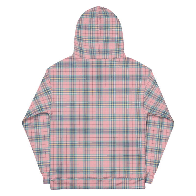 Pastel Pink, Mint Green, and Yellow Plaid Hoodie product image (7)