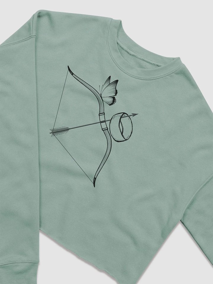 Bow, Arrow, Cuff & Butterfly Crop Sweatshirt product image (1)