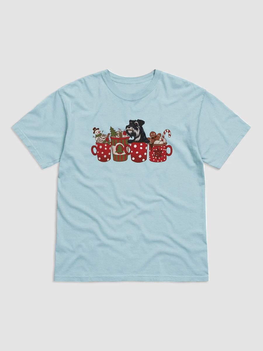 Cute Standard Schnauzer in a Christmas Cup T-Shirt | Funny Christmas Pup in a Cup product image (9)