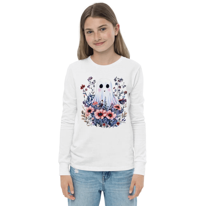 Natural Ghosts Long Sleeve Youth T-shirt product image (7)
