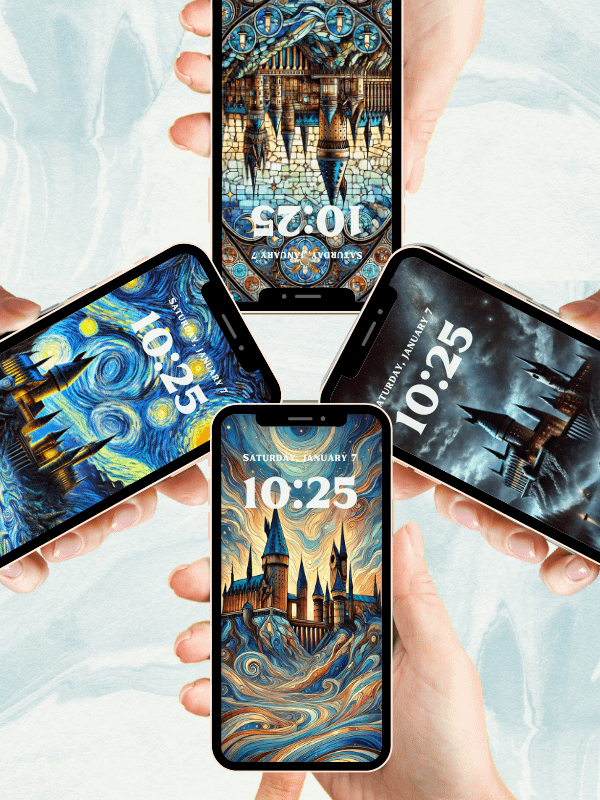 Hogwarts Various Styles Harry Potter Phone Wallpaper Bundle I 4K Quality Bundle product image (4)