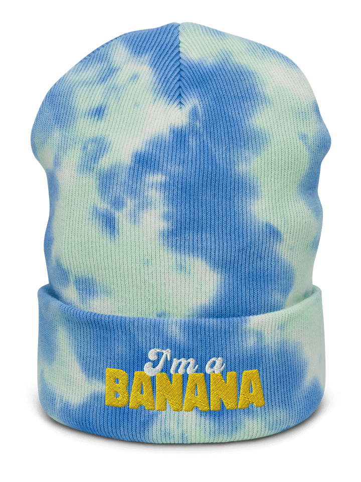 I'm a Banana tie dye beanie product image (1)