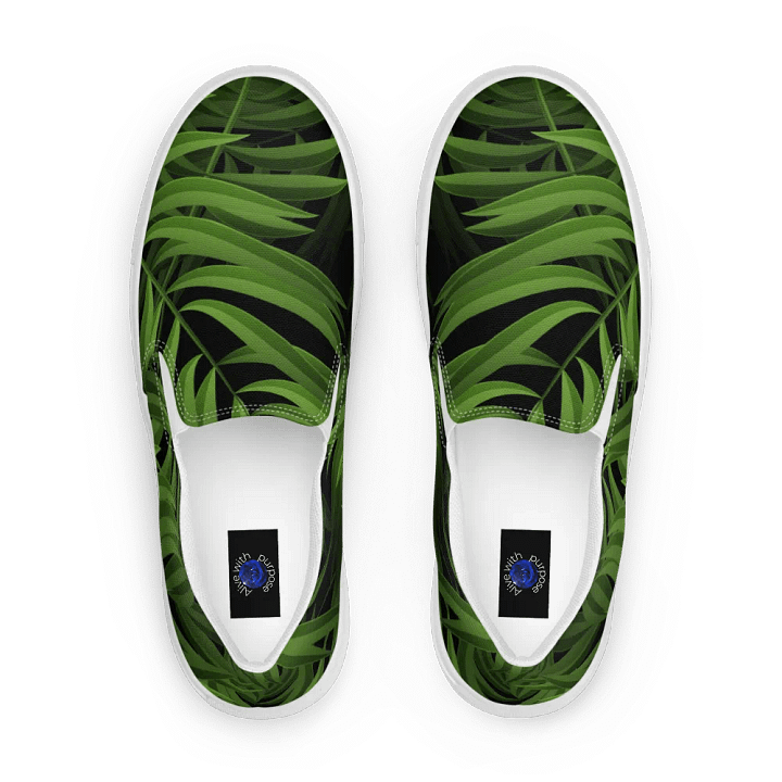 Tropical Green Men's Slip-Ons product image (1)