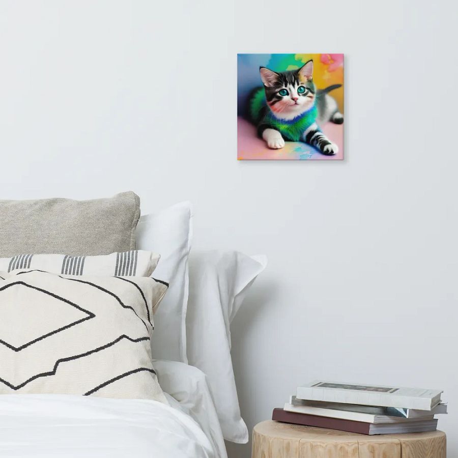 Cute Cat Digital Painting - v13 product image (6)