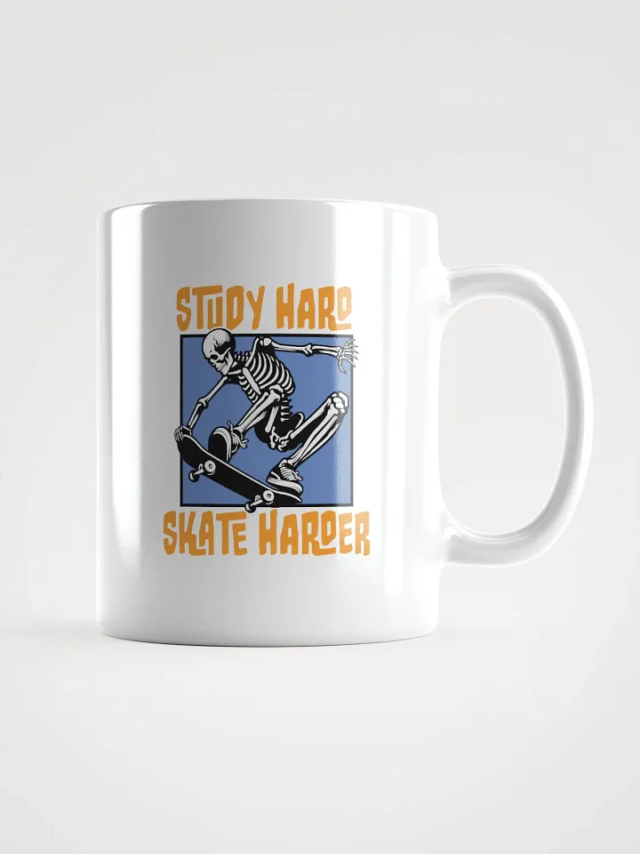 Study Hard, Skate Harder – The Ultimate Skater Coffee Mug product image (1)