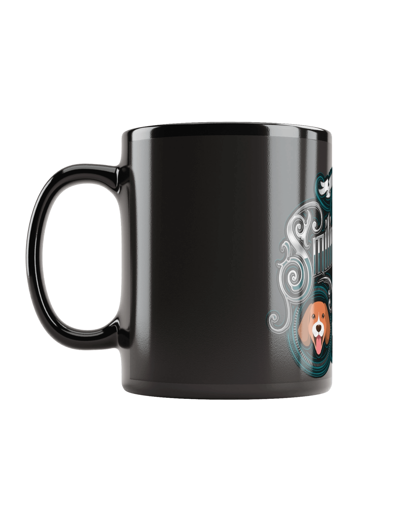 Smiling Beagle Studio Black Glossy Mug product image (12)