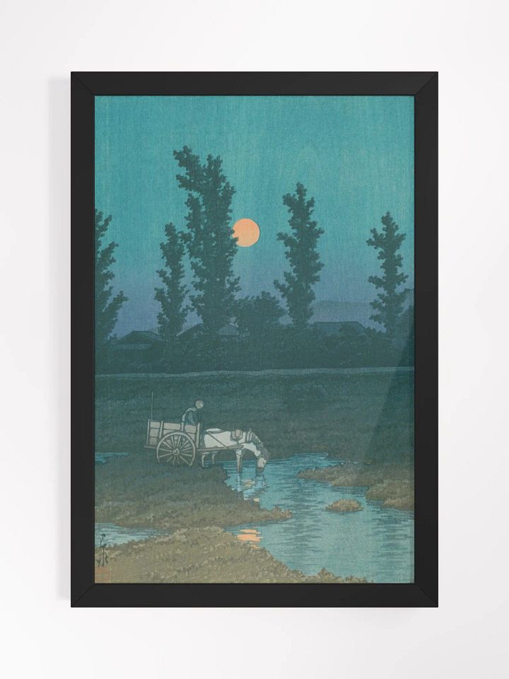 Evening Moon at Nakanoshima Park - Kawase Hasui product image (1)