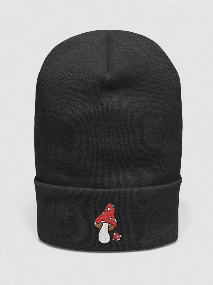 Mushroom Pair Beanie | Embroidered Cuffed Beanie product image (1)