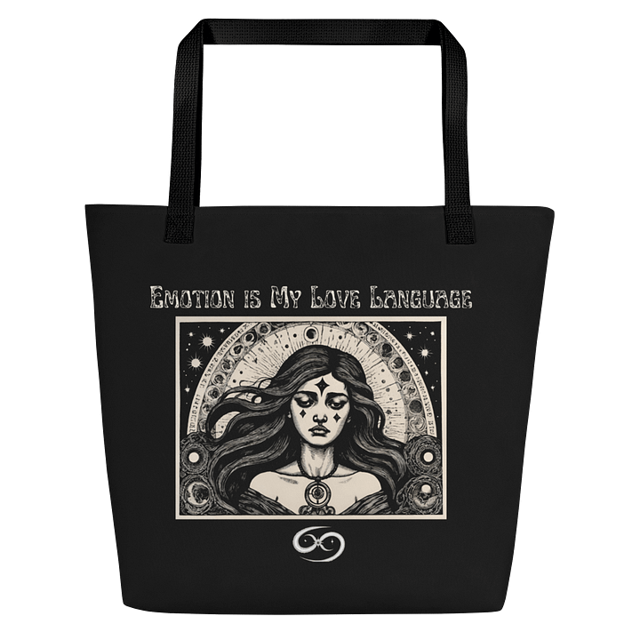 Cancer Zodiac 2025, Emotions are My Love Language, Tote product image (1)