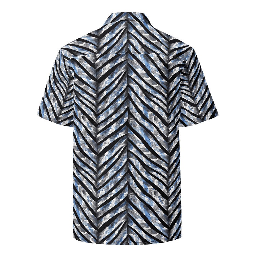 Blue Grey Snake Skin Hawaiian Shirt product image (2)