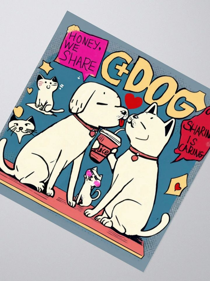 Pawsitivity Sharing Kiss-Cut Stickers product image (6)