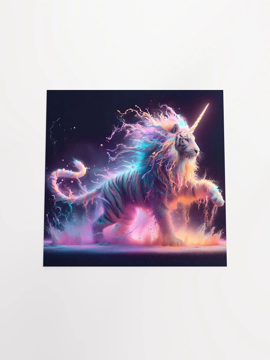 Mythical Tigercorn Neon Poster product image (12)