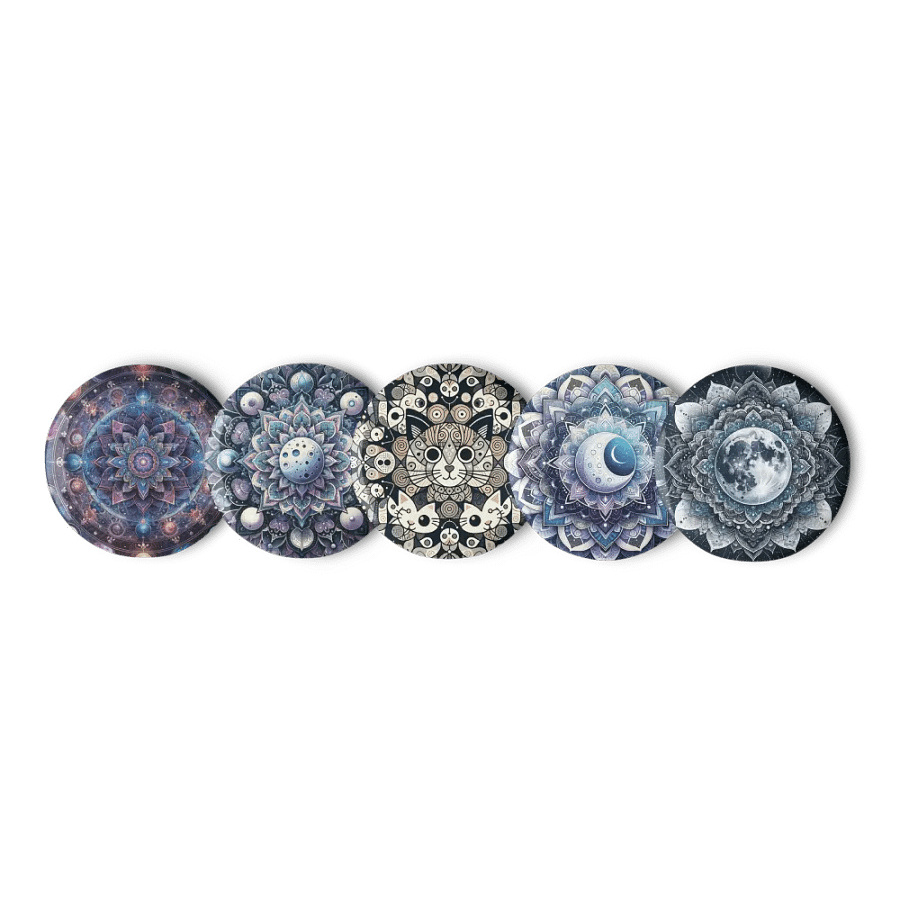 Set of Pin Buttons: Lunar product image (3)