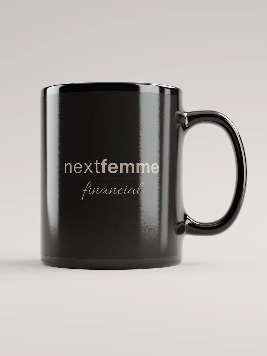 Midnight Elegance Mug with Taupe Logotype product image (1)