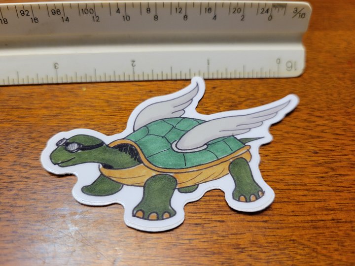 Flying Turtle Sticker product image (2)