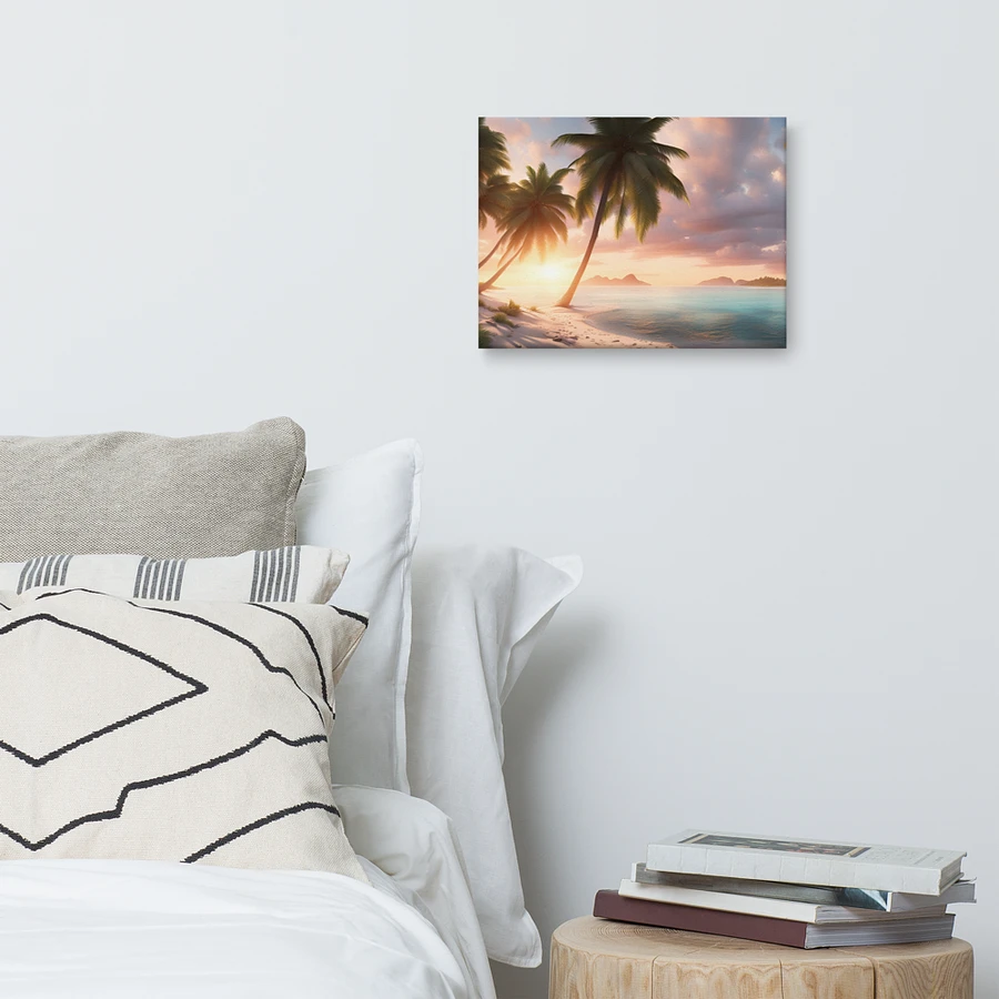 White Sand Beach Sunset Serenity Canvas product image (6)