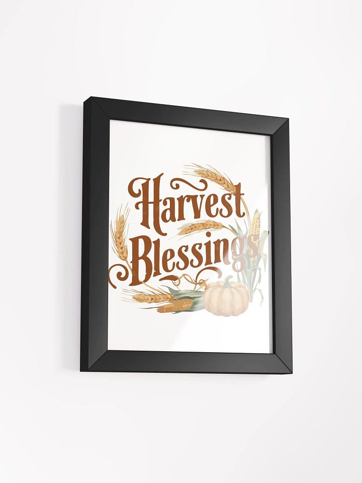 Autumn Harvest Blessings Framed Poster – Perfect Fall Home Decor product image (39)