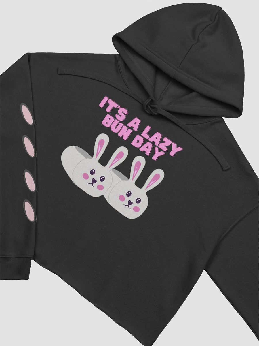 Lazy Bun Day crop top hoodie product image (10)
