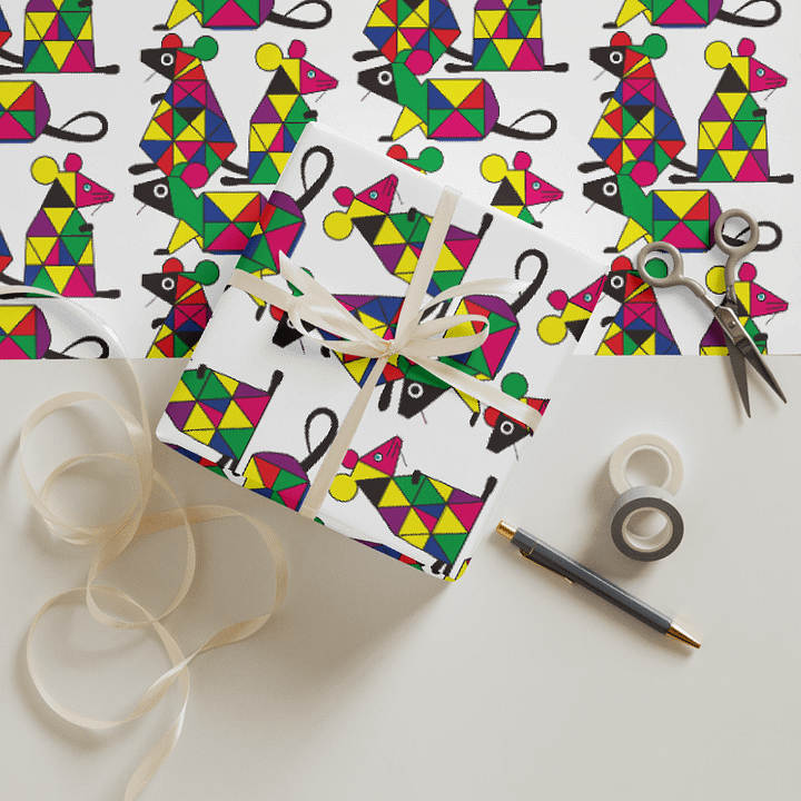 rats of cubism wrapping paper product image (2)