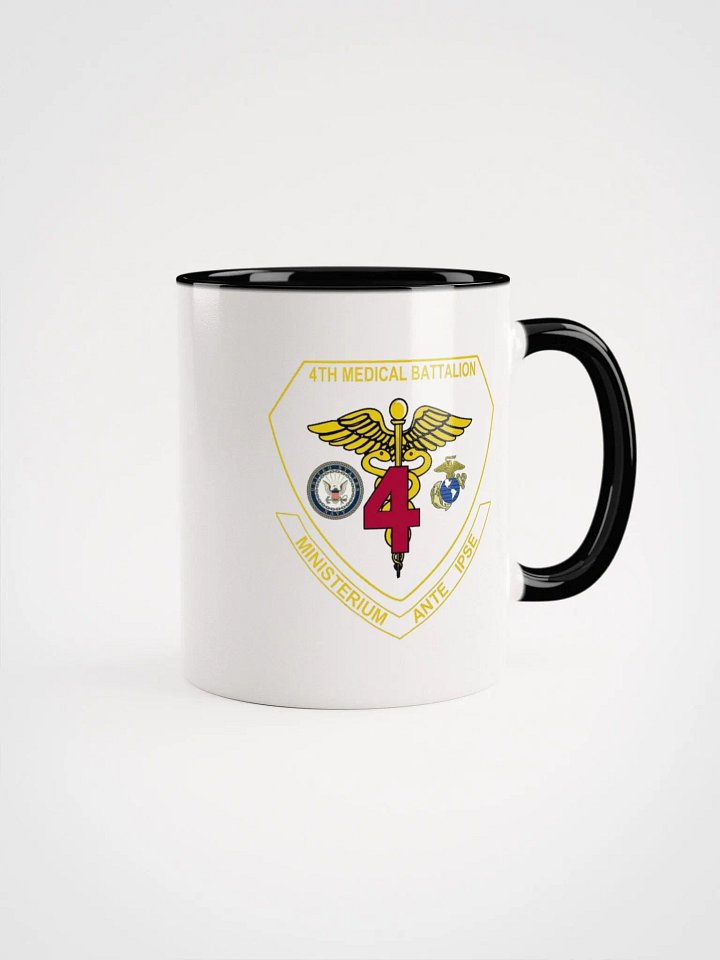4th Medical Battalion: Coffee Cup White Exterior/Black Interior product image (1)
