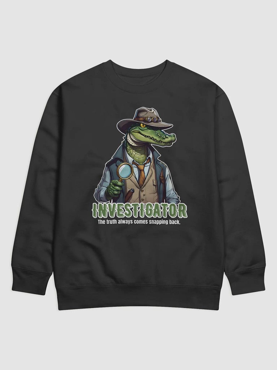 Funny Alligator Investigator Crime Solver Sweatshirt product image (1)