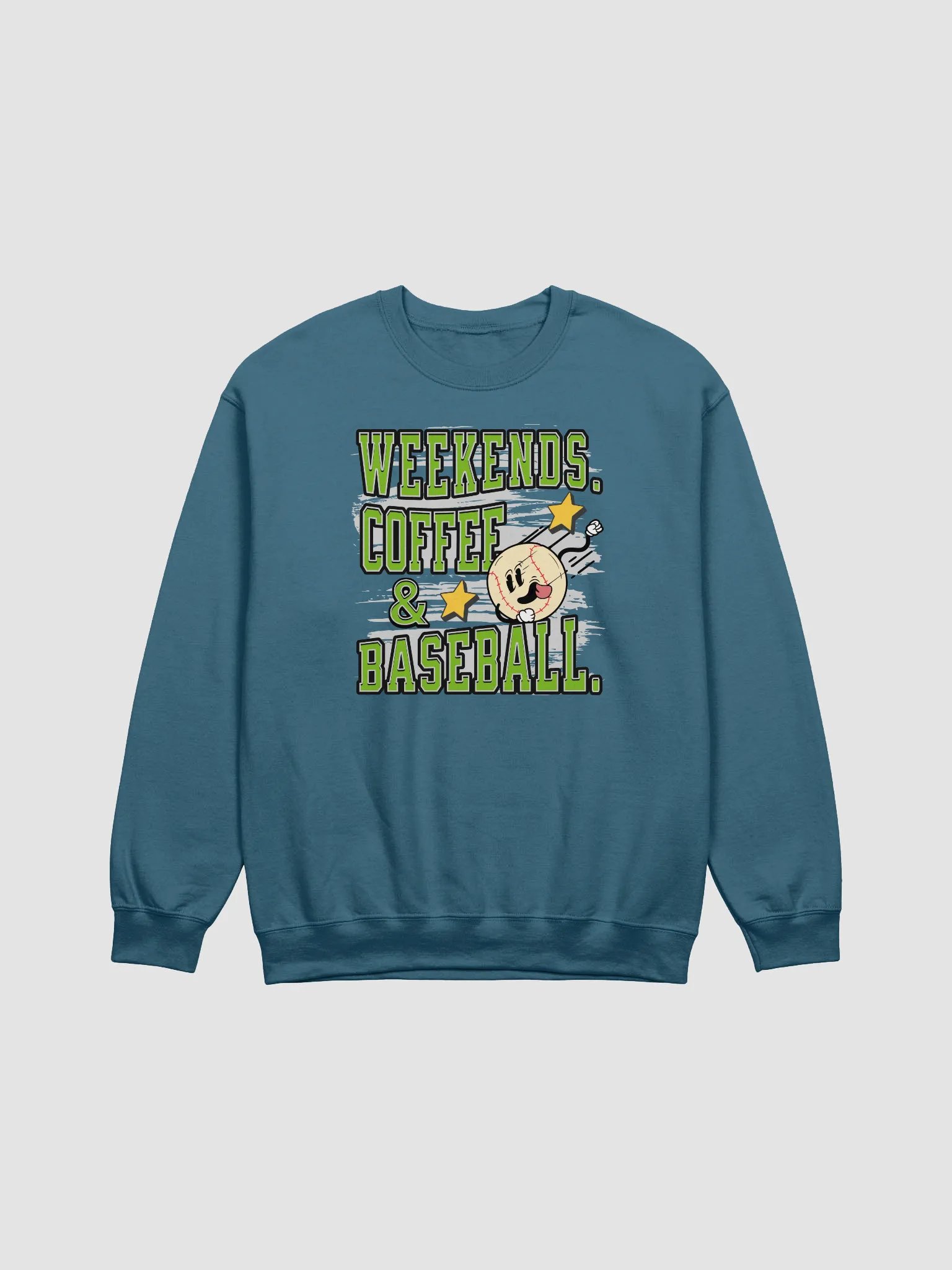 Weekends Coffee And Baseball Vibes Crewneck Sweatshirt product image (11)