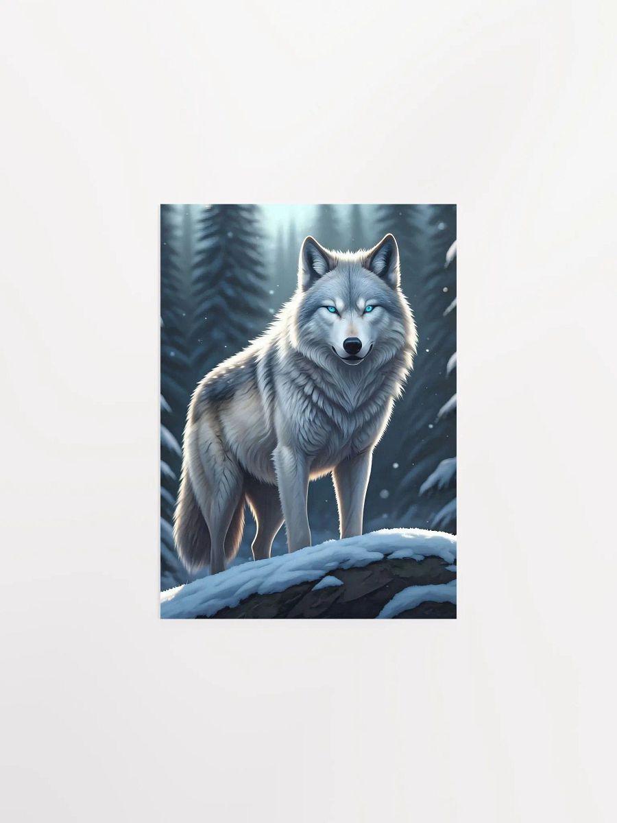 Winter's Watcher - The Wolf Poster product image (1)