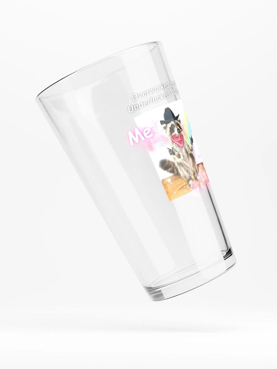 Overworked and Underfucked, Raccoon Cowboy, Glass product image (4)
