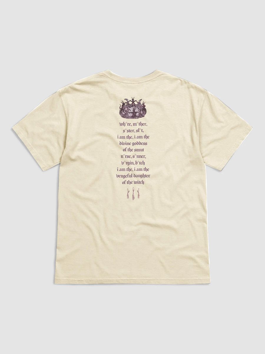 'Wh*re, M*ther, S*ster, Sl*t...' Burn Your Village T Shirt (lightcolours / design on back) (colours available) product image (1)