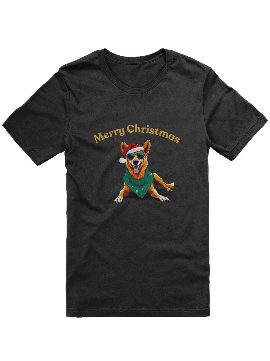 Festive Dingo Merry Christmas T-Shirt - Gold product image (1)
