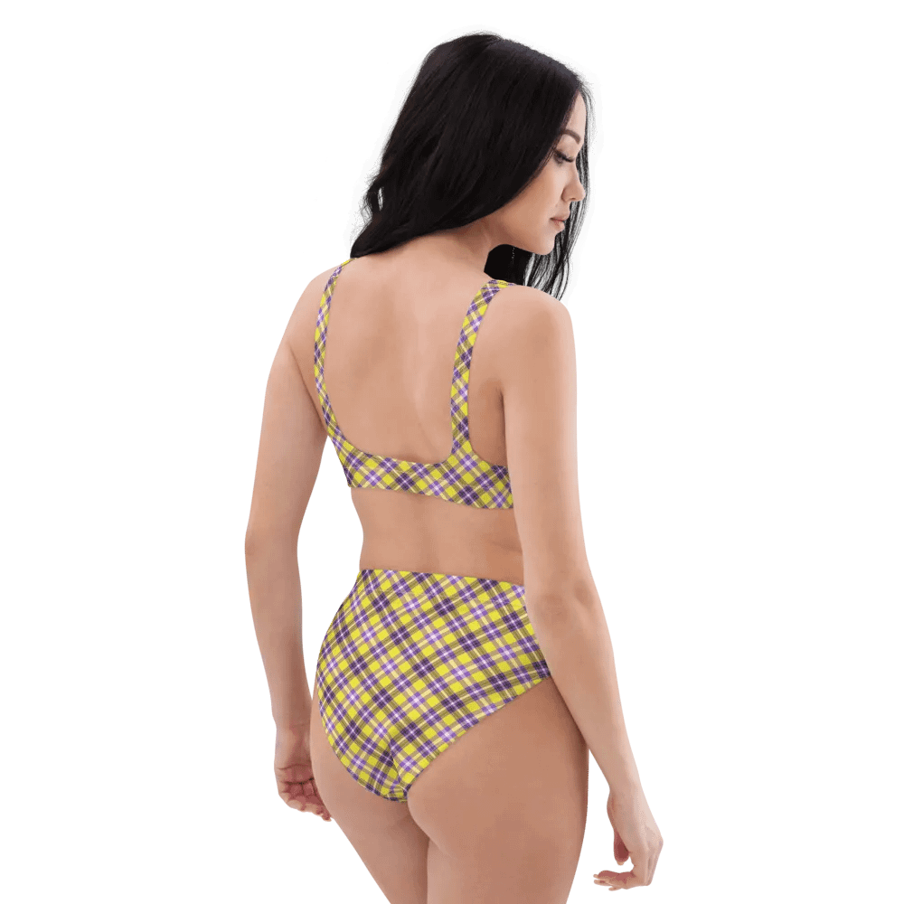 Yellow and Purple Plaid Bikini product image (6)