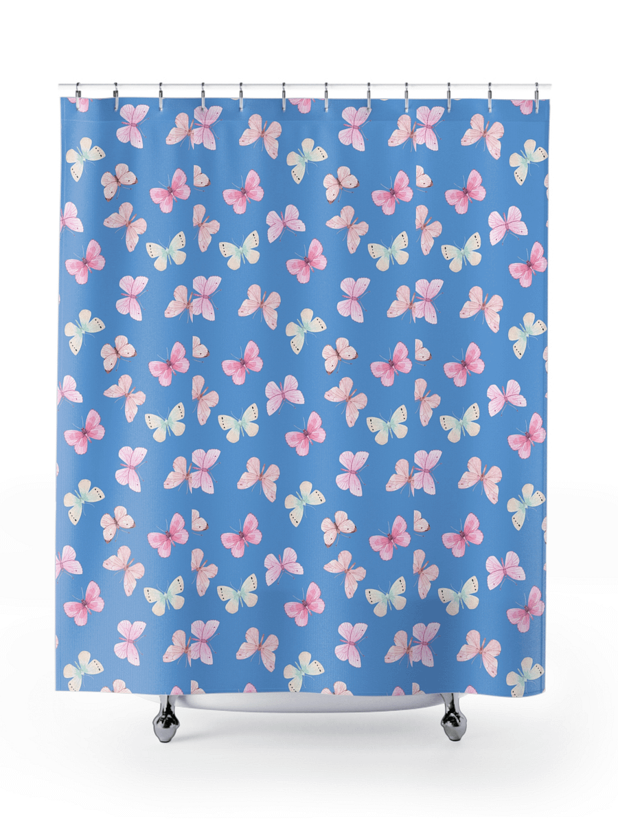 Spring Butterfly Shower Curtain product image (4)