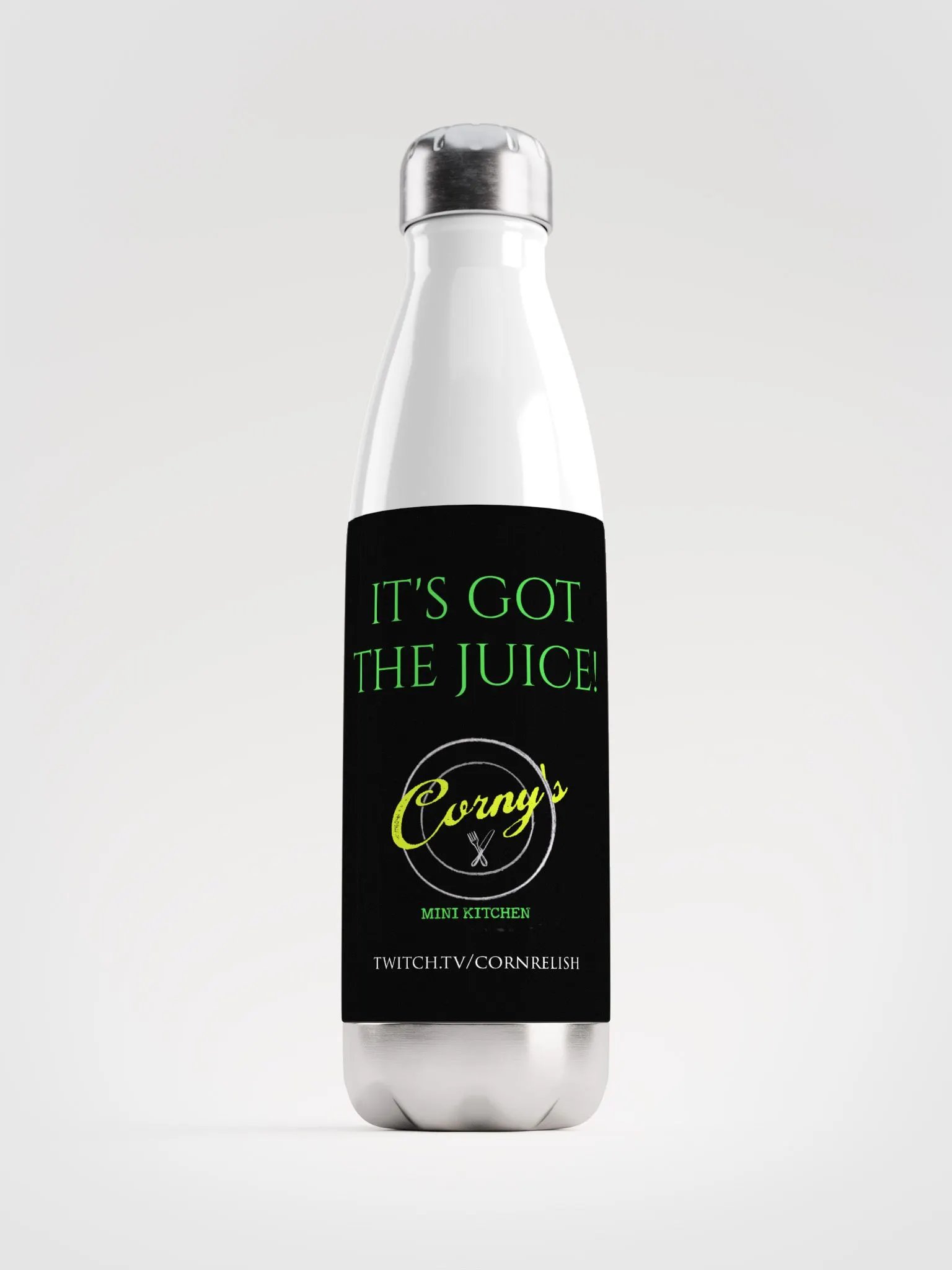 Corny's Mini Kitchen Stainless Steel Water Bottle product image (1)