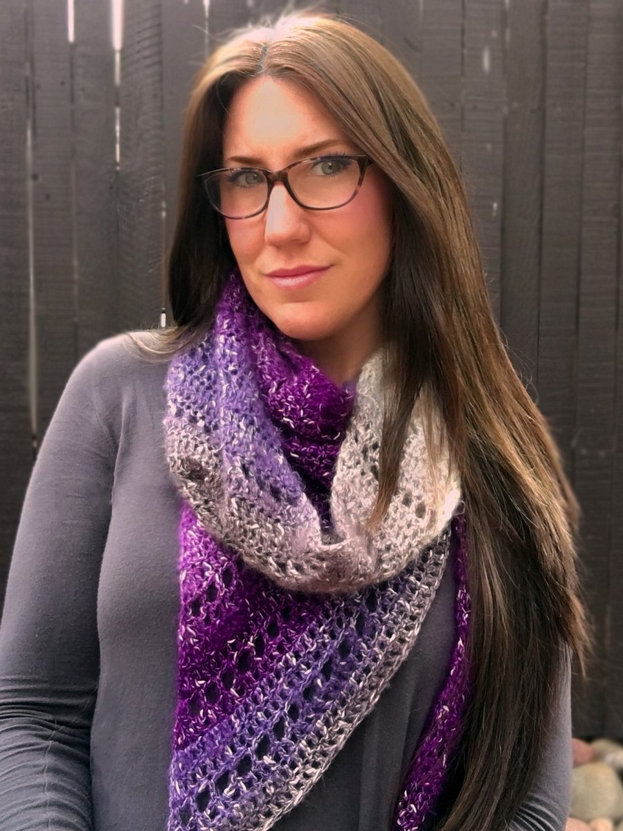 Amethyst Scarf/Shawl Crochet Pattern product image (4)