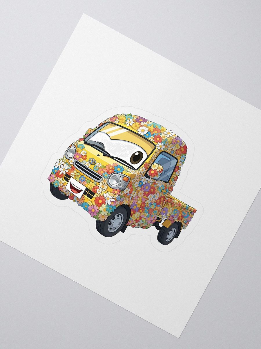 Flower Power Kei Truck Sticker product image (2)