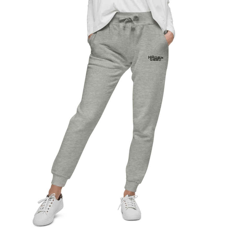 Unisex Fleece Joggers - Embroidered - Black HApex Gear Black Logo product image (8)