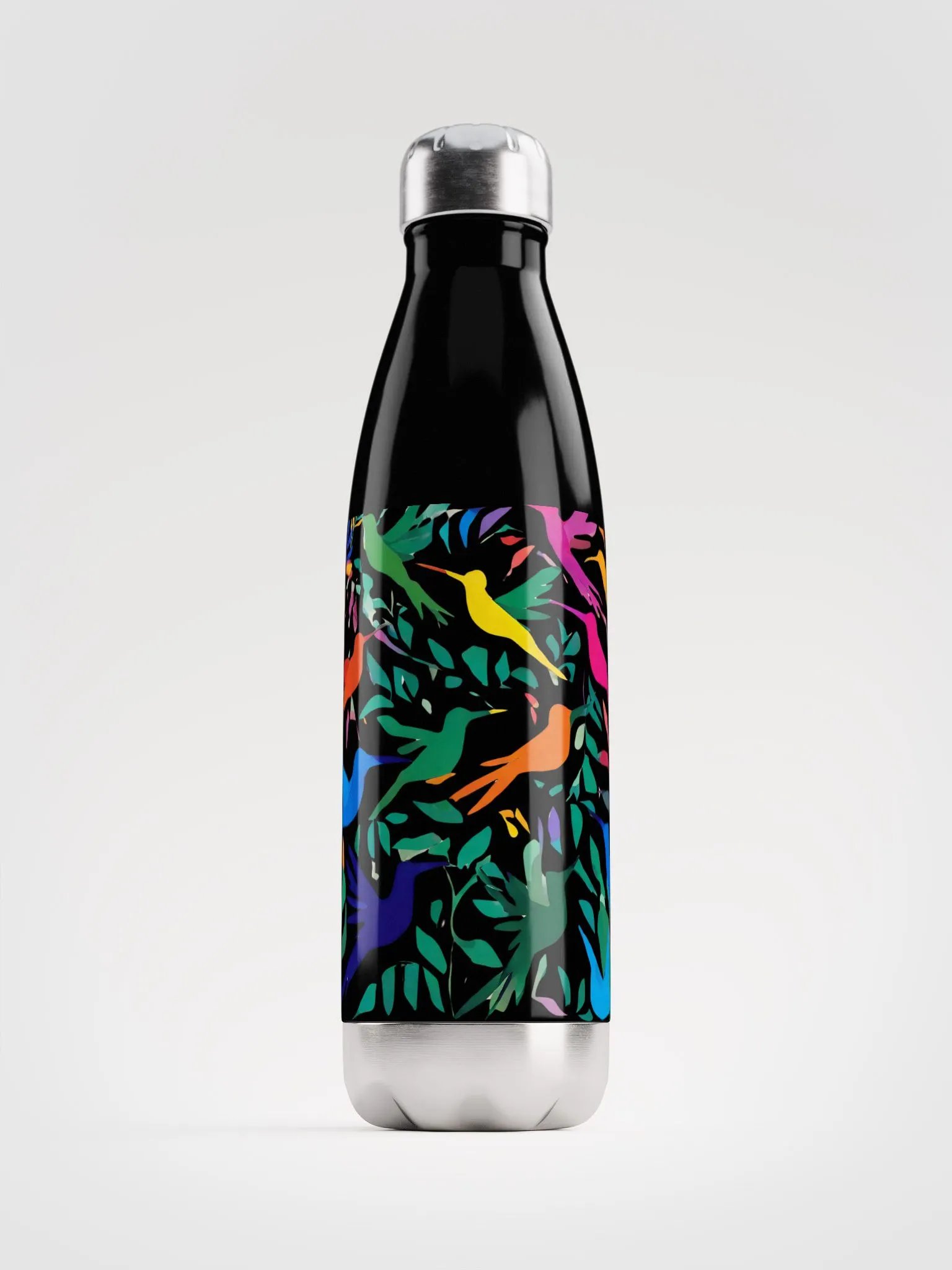 Matisse cutouts  inspired humming bird water bottle product image (1)