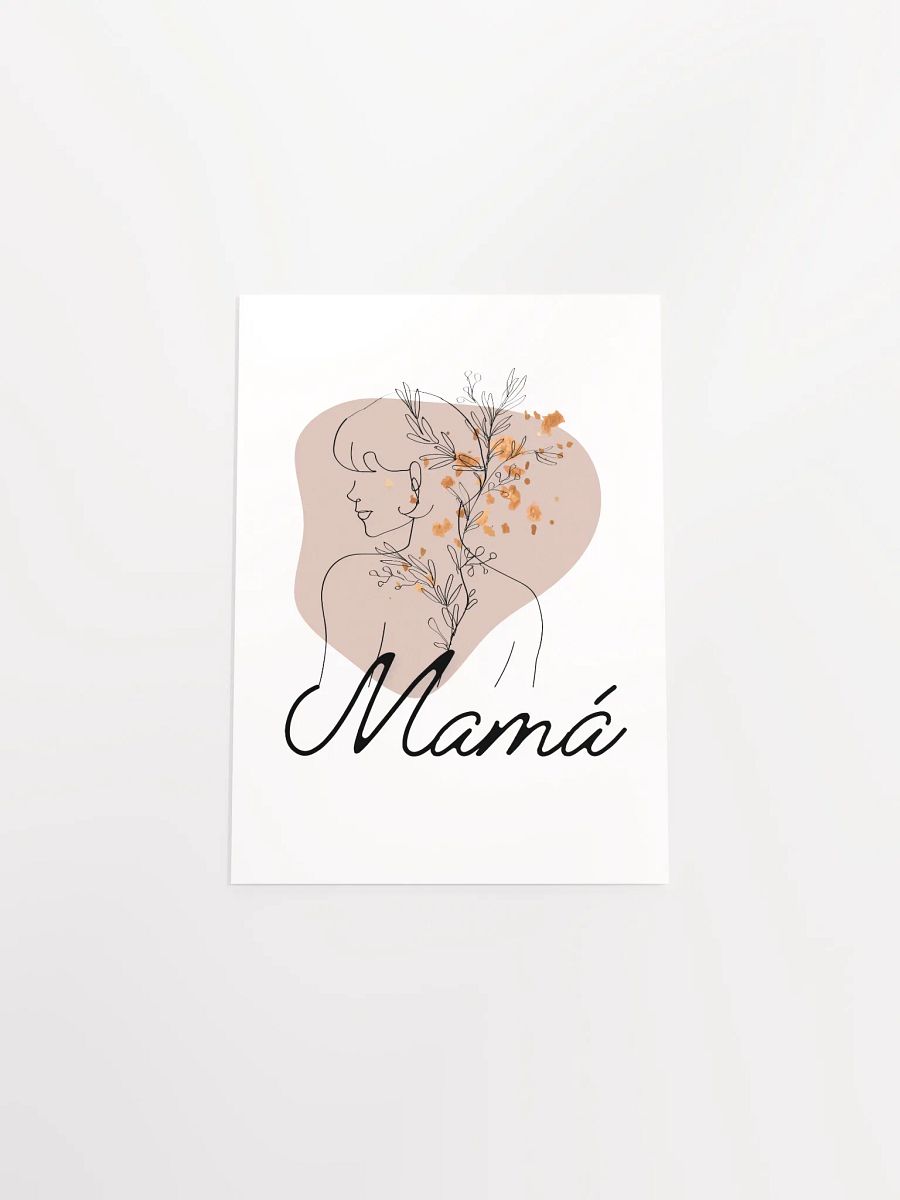Boho Mother’s Day Mama Design LineArt paper poster product image (4)