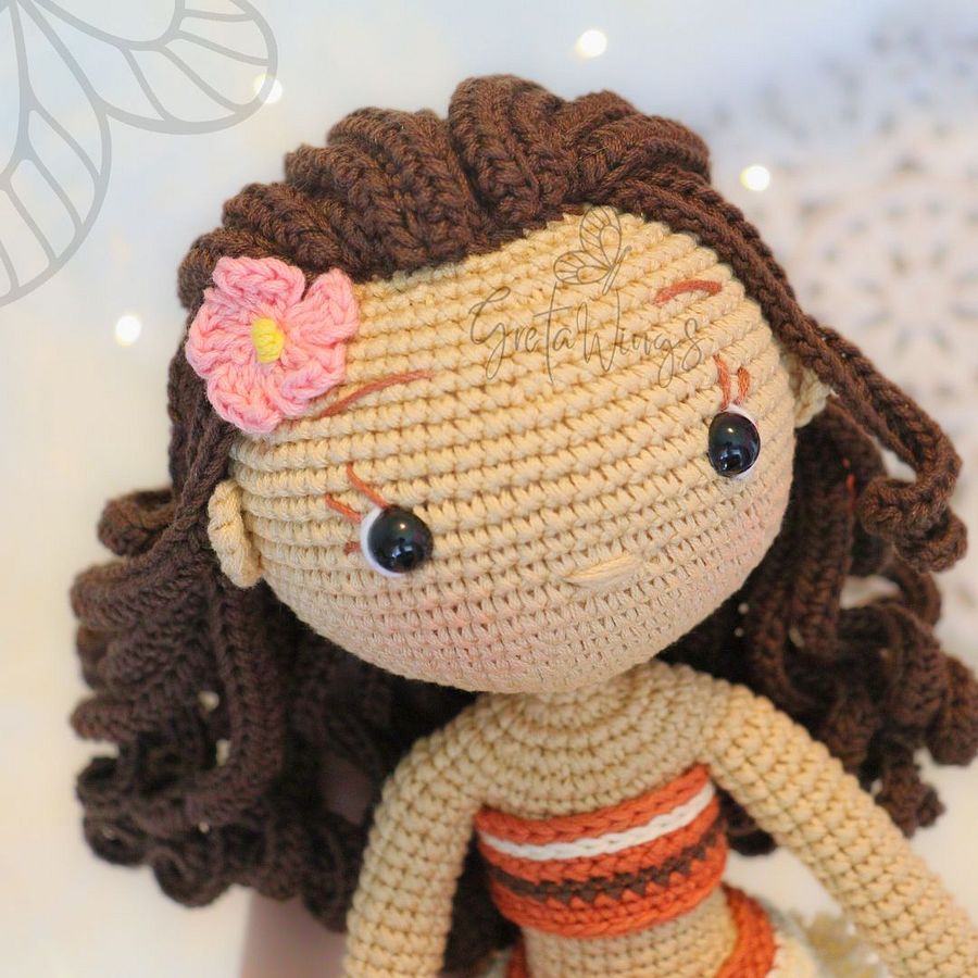 Patrón de Amigurumi de la Princesa Moana (Descarga Digital) product image (4)