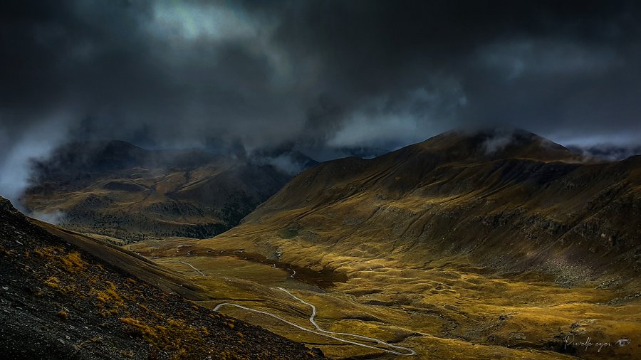 Fine Art Photography - One of Kind - Mountain Landscape - Col de Restefond, Dramatic Atmosphere product image (1)