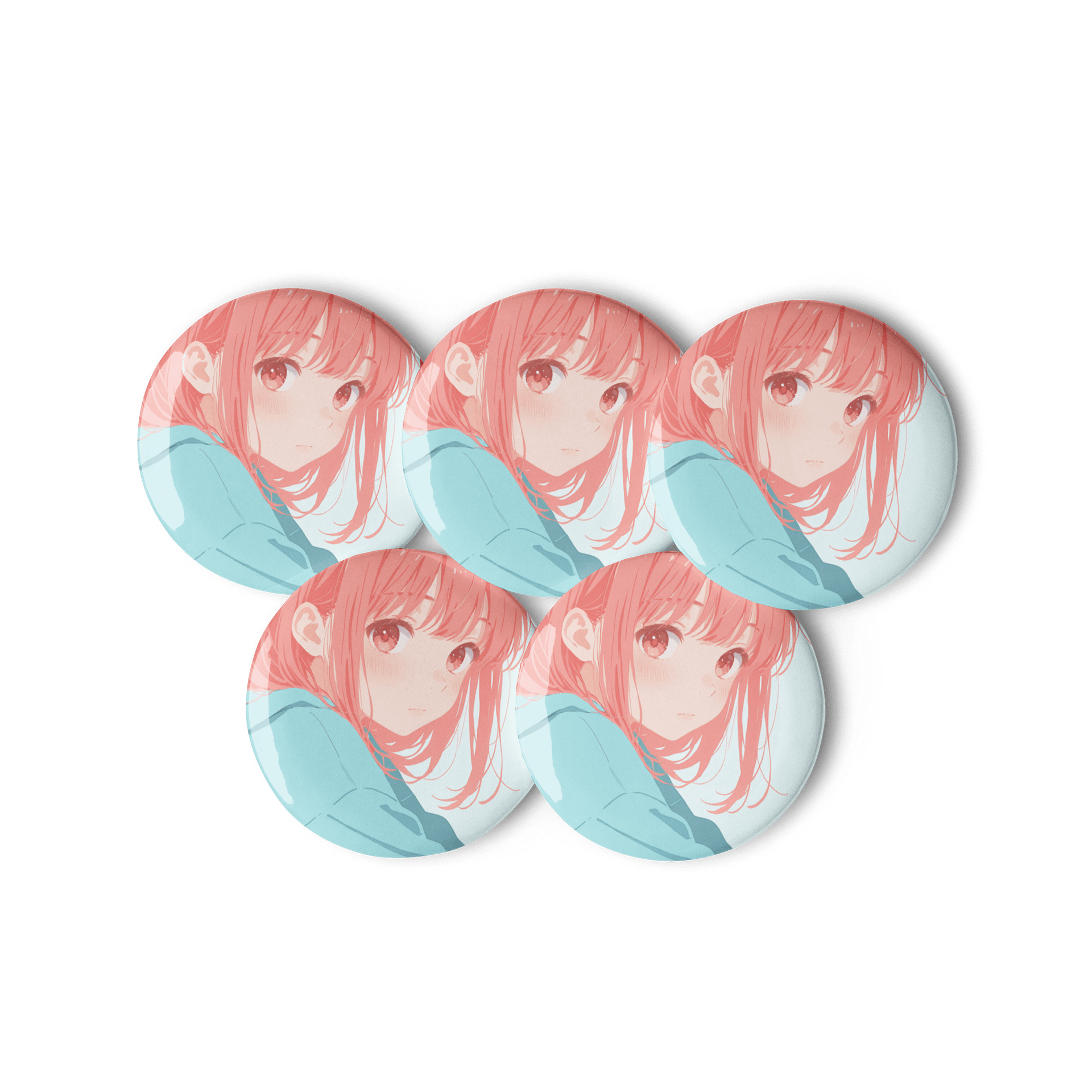 Pastel Anime Pin Buttons Set product image (3)