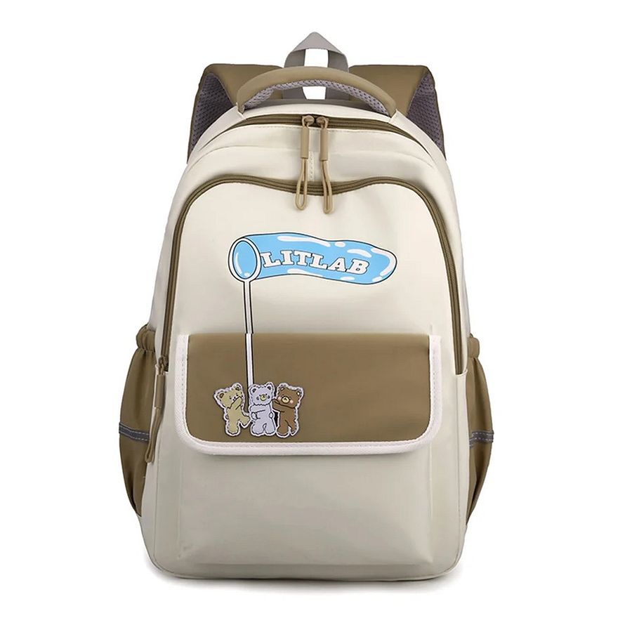 Letter Cute Schoolbag Women's Color Contrast Patchwork Backpack product image (3)